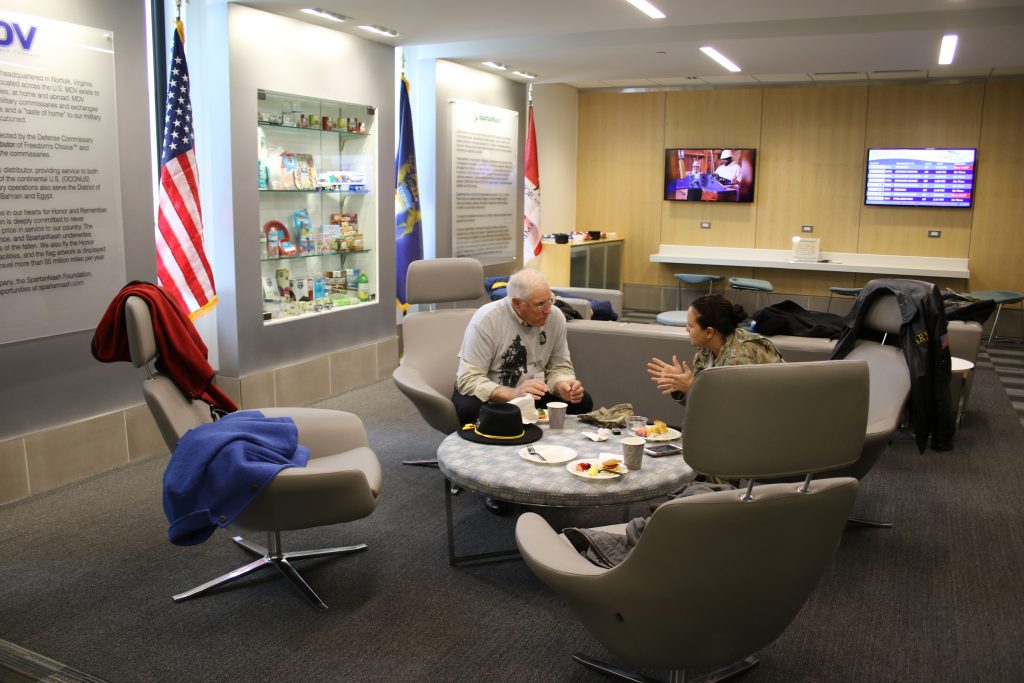 New Military Welcome Center gives military personnel, veterans and their families a quiet place to relax.