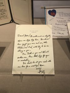 Gerald Ford wrote Betty a letter when she had to undergo breast cancer surgery.