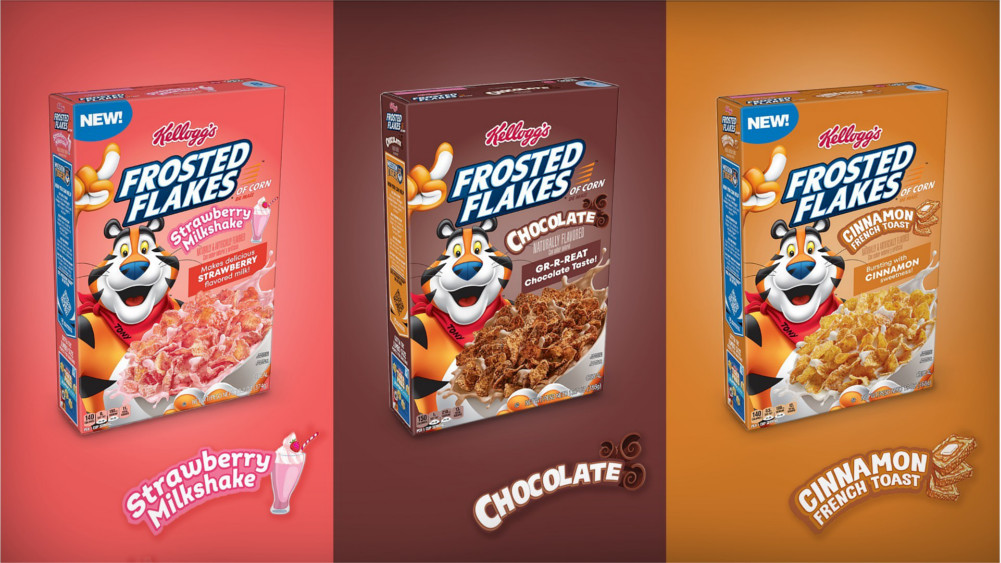 Kellogg's Frosted Flakes introducing three new flavors - Grand