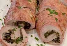 Recipe: Mushroom & Spinach Stuffed Pork Tenderloin