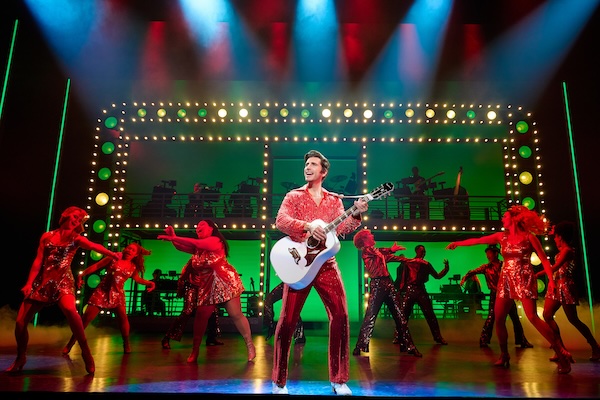 05_Nick Fradiani as 'Neil - Then' (center) with 'The Noise' and the Band in A Beautiful Noise_ The Neil Diamond Musical - Photo credit Jeremy Daniel